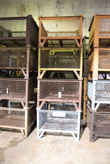 (4) Industrial steel crate