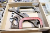 C-clamps and pipe cutters