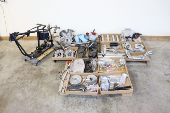 1963 Harley Davidson FLH Motorcycle- Disassembled