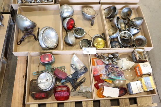 (5) Boxes Harley Davidson Lights and Parts