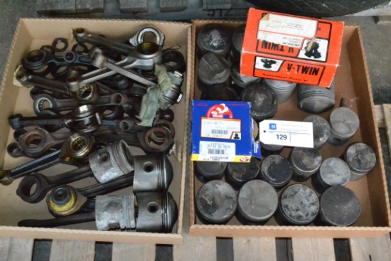 (2) Boxes Harley Davidson Pistons and Connecting Rods