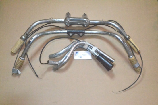 (3) Harley Davidson Panhead Handle Bars