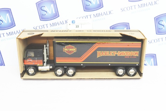 Nylint Harley Davidson GMC 18 Wheeler Truck & Trailer No. 911-Z