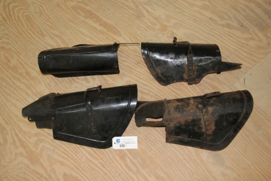 (4) Harely Davidson Leg Shields