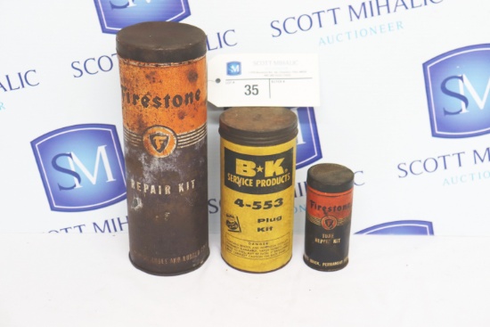 (3) Tire Repair Canisters