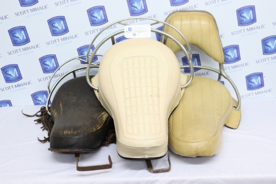 (3) Harley Davidson Buddy Seats