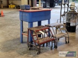 PARTS WASHER AND (2) STEP STOOLS