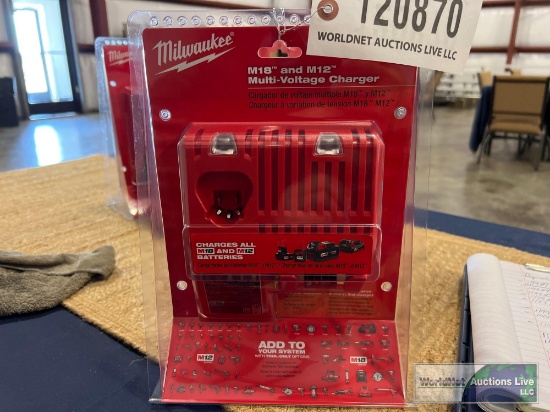 NEW MILWAUKEE M18 & M12 MULTI-VOLTAGE CHARGER
