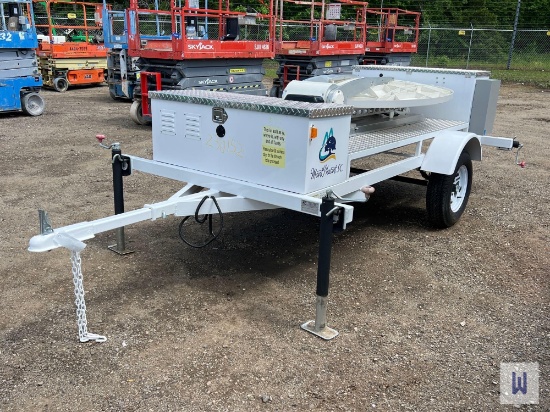 2021 BLAZING TECHNOLOGY MS118 SINGLE AXLE SATELLITE TRAILER, VIN-1B9CF1012MP825326