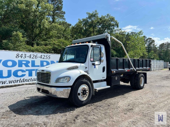 2005 FREIGHTLINER M2 106 MEDIUM DUTY SINGLE AXLE DUMP TRUCK, VIN # 1FVACXCS75HN95329