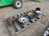 DEXTER 8 LUG AXLE W/ THREE 17 WHEELS
