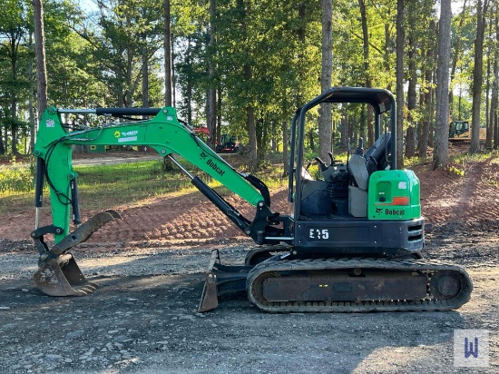 2018 BOBCAT E45 MINI-EXCAVATOR, SN-B2VY13720