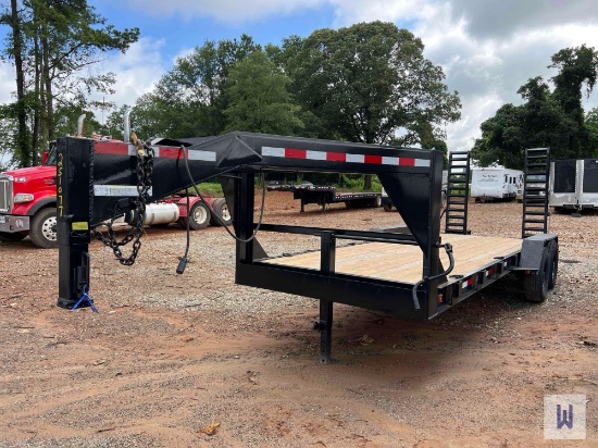 20x81 TANDEM AXLE GOOSENECK TRAILER **NO TITLE, INVOICE ONLY**