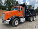 2014 KENWORTH T800 TANDEM AXLE DUMP TRUCK, VIN #1NKDL40X2EJ404947
