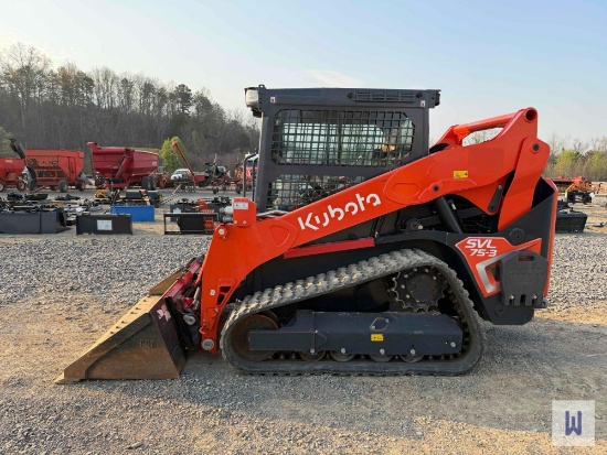 2024 Kubota Svl75-3 Skid Steer Loader, Sn-Kbcz053cpr1h29076