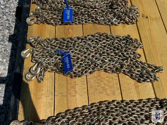 Lot Of (2) 5/16 Chains W/ J-Hook