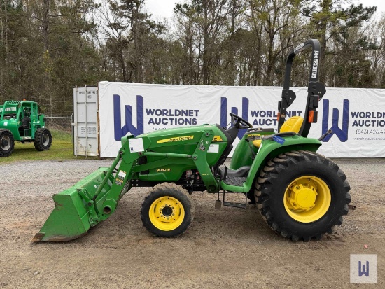 2019 John Deere 3032e Utility Tractor, Sn-1lv3032evhh113092