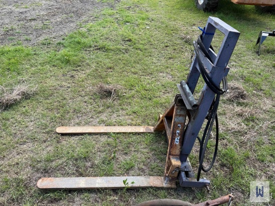 3pt Hydraulic Pallet Fork Lift Attachment For Tractor