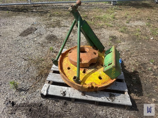 Lot W/ Tractor Wheel Weights & Parts