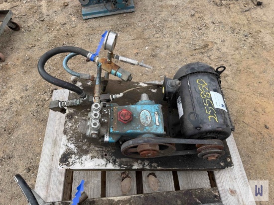 Cat Pumps 310 Pump W/ 5hp Electric Motor For Industrial Car Wash