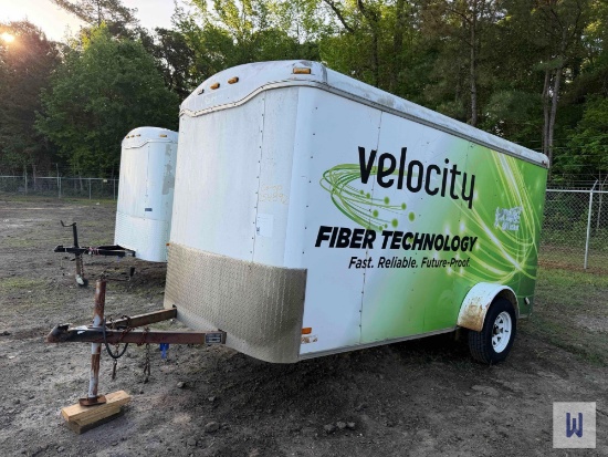 2006 HAULMARK 12x6 SINGLE AXLE ENCLOSED TRAILER, VIN-16HCB12196G078528
