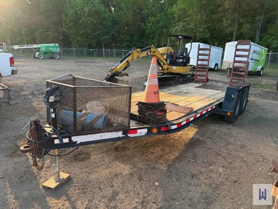 TOWMASTER 18x78 TANDEM AXLE EQUIPMENT TRAILER, VIN-UNKNOWN **NO TITLE, INVOICE ONLY**