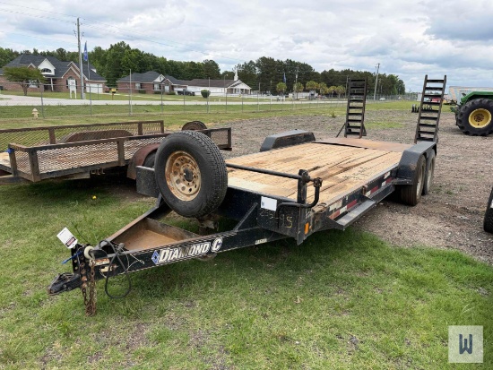 DIAMOND C 20x82 TANDEM AXLE EQUIPMENT TRAILER, VIN-UNKNOWN