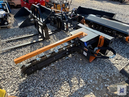 2025 Landhonor Tcr-12-48h Hydraulic Skid Steer Trencher, Sn:Zw-04045