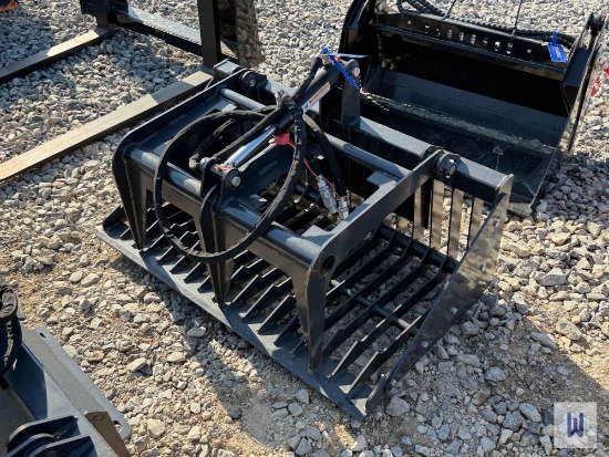 Unused Hydraulic Mini Skid Steer Skeleton Grapple Bucket