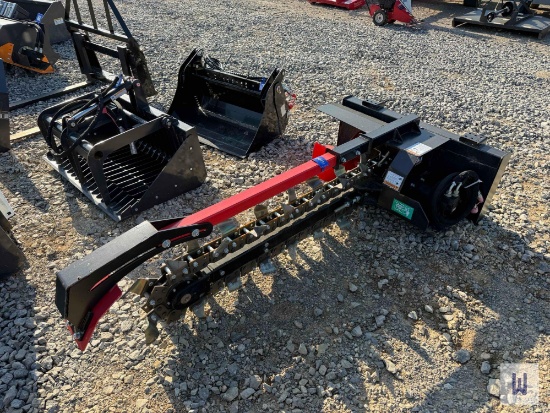 Unused Raytree 5 Hydraulic Skid Steer Trencher