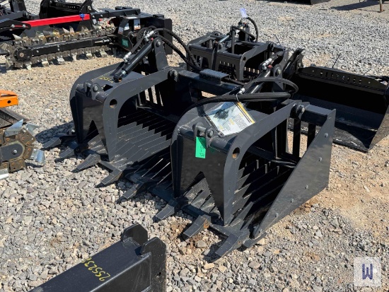 2026 Landhonor Rgb-11-72w Hydraulic Skid Steer Skeleton Grapple Bucket, Sn:Hl-00021