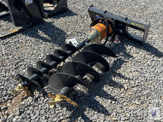 Unused Landhonor Sad-12-23c Hydraulic Skid Steer Auger W/ Bit