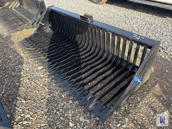 Kc 72 Skid Steer Skeleton Rock Bucket