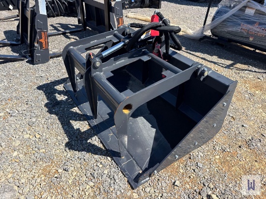 2025 Landhonor Mgb-72-44w Hydraulic Mini Skid Steer Grapple Bucket, Sn:Hl-00297