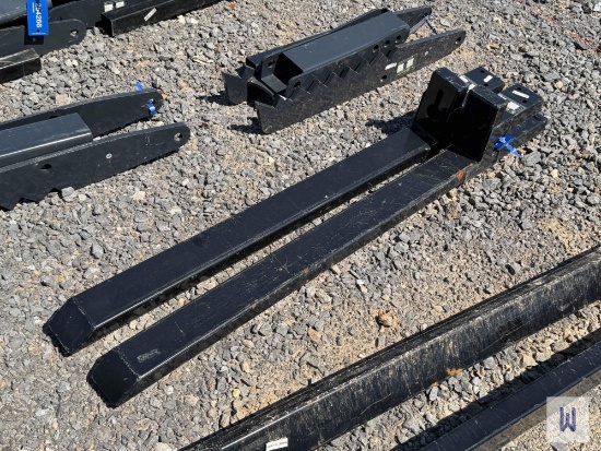 Pair Of 2025 Wolverine Tf2-66-4000g Clip On Pallet Forks, Sn:Zw-00506