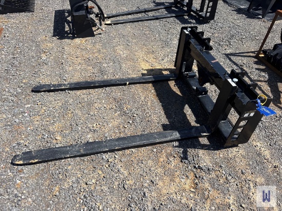 2025 Wolverine Pff3-13-45w Skid Steer Pallet Forks, Sn:Zw-00908