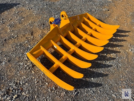 Mini Excavator 44 Root Rake Attachment