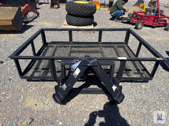 3pt. Tractor Dumping Platform W/ Wire Mesh Flooring