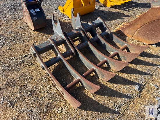 Usa 48 Excavator Q/C Rake Attachment