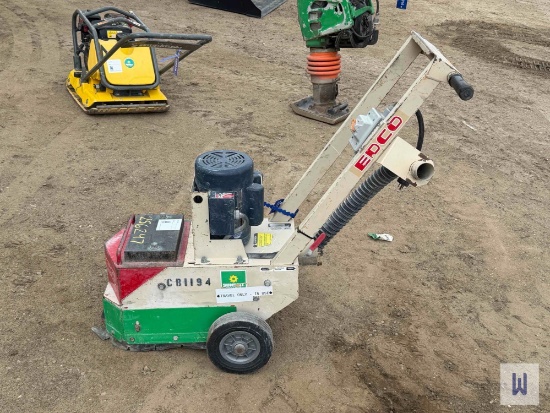 2012 EDCO SEC-15L WALK BEHIND CONCRETE FLOOR GRINDER, SN-77261