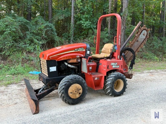 2007 DITCH WITCH RT40 RIDE ON TRENCHER, SN-CMWRT40XJ70002342