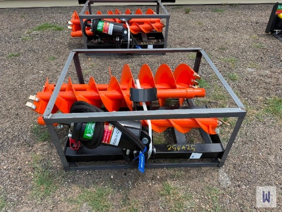 2026 RAYTREE RMA42 HYDRAULIC SKID STEER AUGER ATTACHMENT W/ 3 BITS, SN-A202605141317