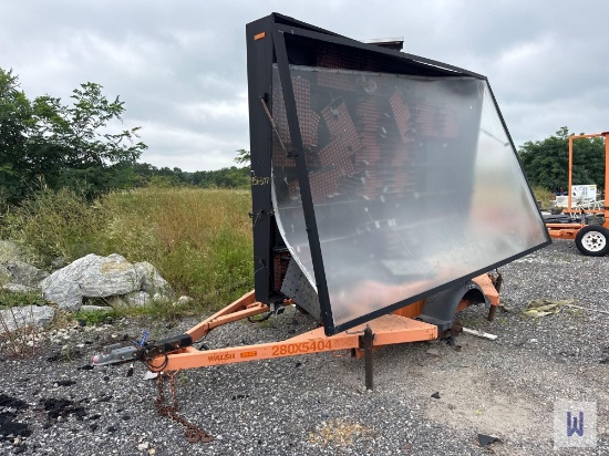 2012 VER-MAC PCMS1500 SINGLE AXLE MESSAGE BOARD, VIN-2S9US41224CS132112 *NO TITLE, INVOICE ONLY*