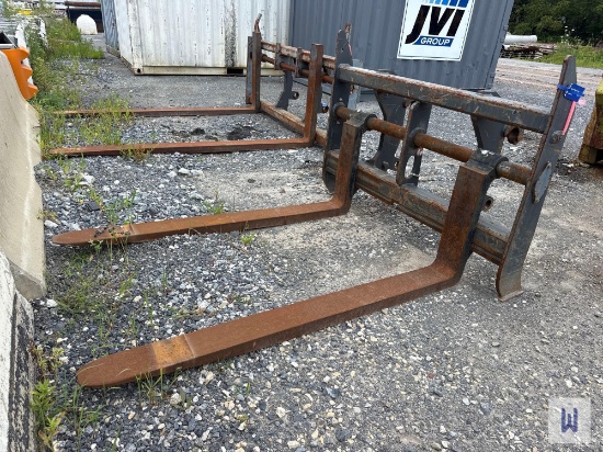 PALADIN/JRB 60 Q/C WHEEL LOADER FORKS ATTACHMENT, SN:J000110098-1