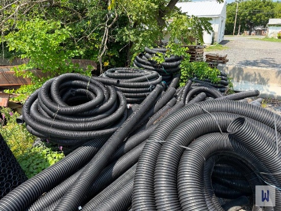 LOT OF (10+/- TOTAL) 4''/6''/48'' CORRUGATED HDPE PIPE