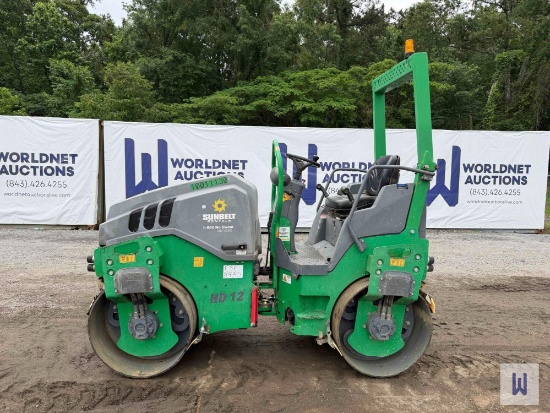 2018 HAMM HD12VV COMPACT TANDEM SMOOTH DRUM ROLLER, SN-WGH0H230VHAA01292