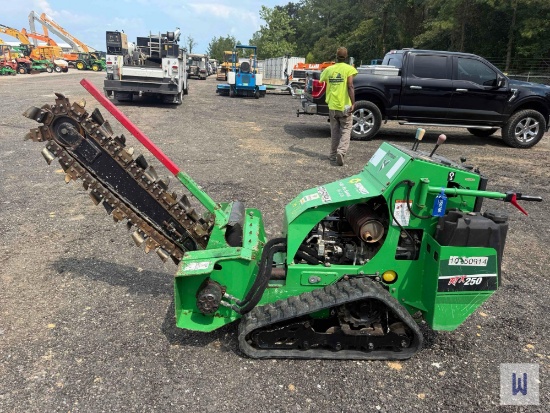 2018 VERMEER RTX250 WALK BEHIND TRENCHER, SN-1VRD070D3K1001363