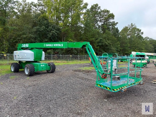 2016 GENIE Z-80/60 ARTICULATING BOOM LIFT, SN:Z8016H-5859