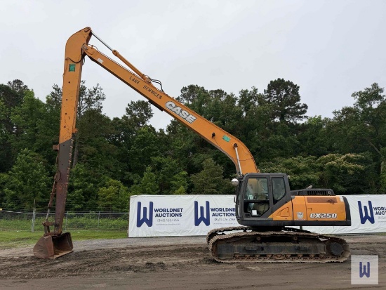 2012 CASE CX250C LONG REACH EXCAVATOR, SN-DAC250K6NCSAM1244