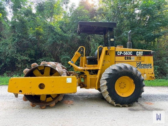 1996 CATERPILLAR CP-563C VIBRATORY PADFOOT COMPACTOR, SN-5JN00398
